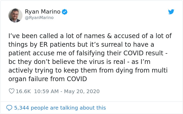 Doctor Trying To Save Covid-19 Patients Is Baffled By Them Trying To Claim Their Diagnosis Is Fake Doctor Trying To Save Covid-19 Patients Is Baffled By Them Trying To Claim Their Diagnosis Is Fake