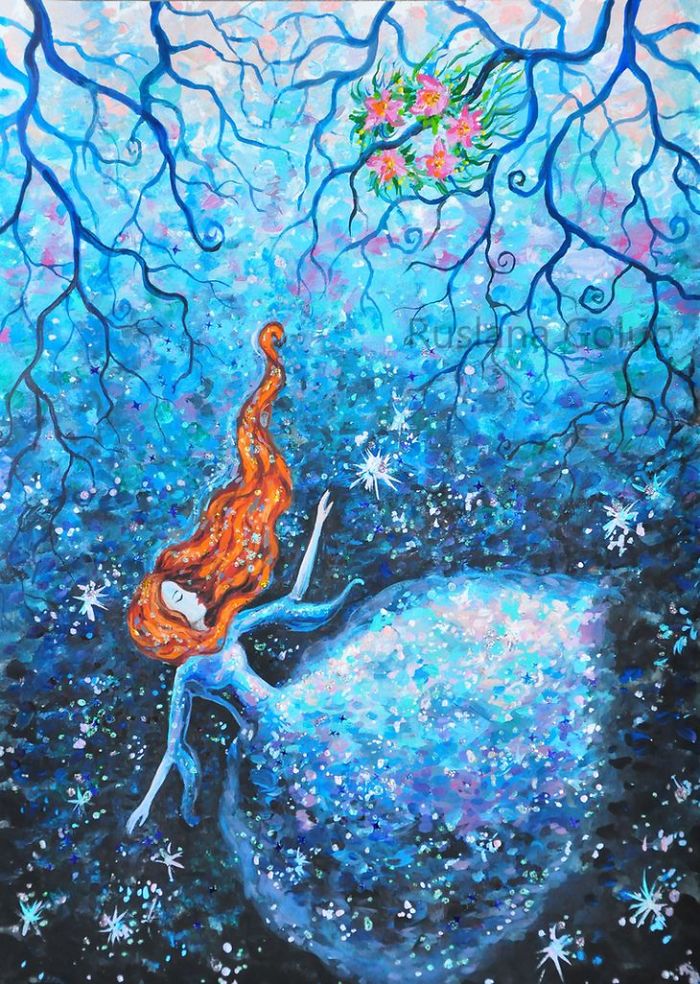 Moon, Stars, Horses, Redhead Maidens And Magical Creatures In Ruslana Golub's Artworks Moon, Stars, Horses, Redhead Maidens And Magical Creatures In Ruslana Golub's Artworks