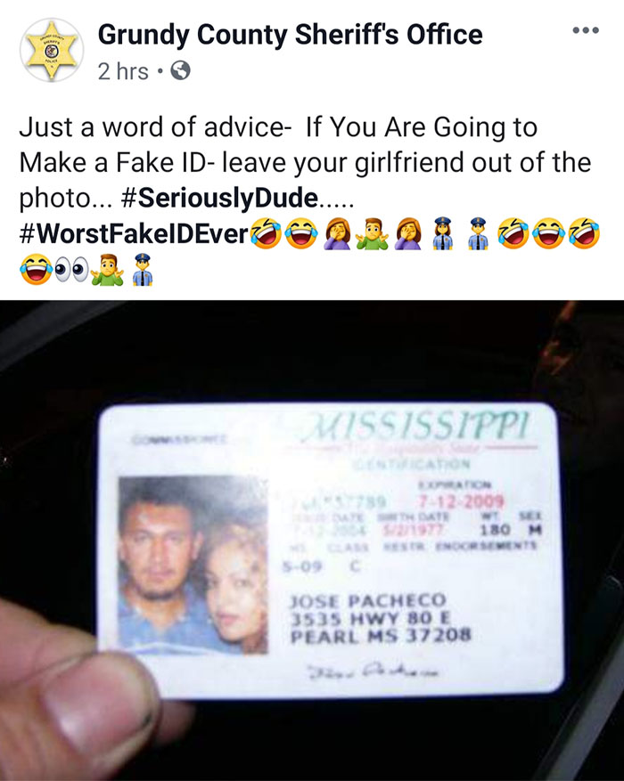 Fake ID Fail