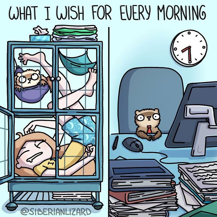 Siberian Artist Makes Adorable Comics About Everyday Life With Her Two Ferrets (30 Pics)