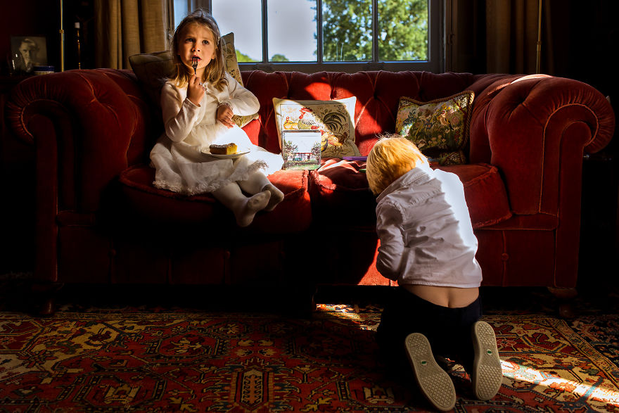 These Littles Settling In For The Evening