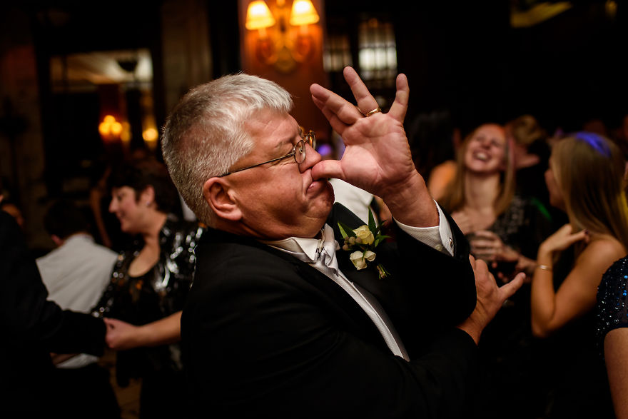 This Guest Making His Own Music On The Dance Floor