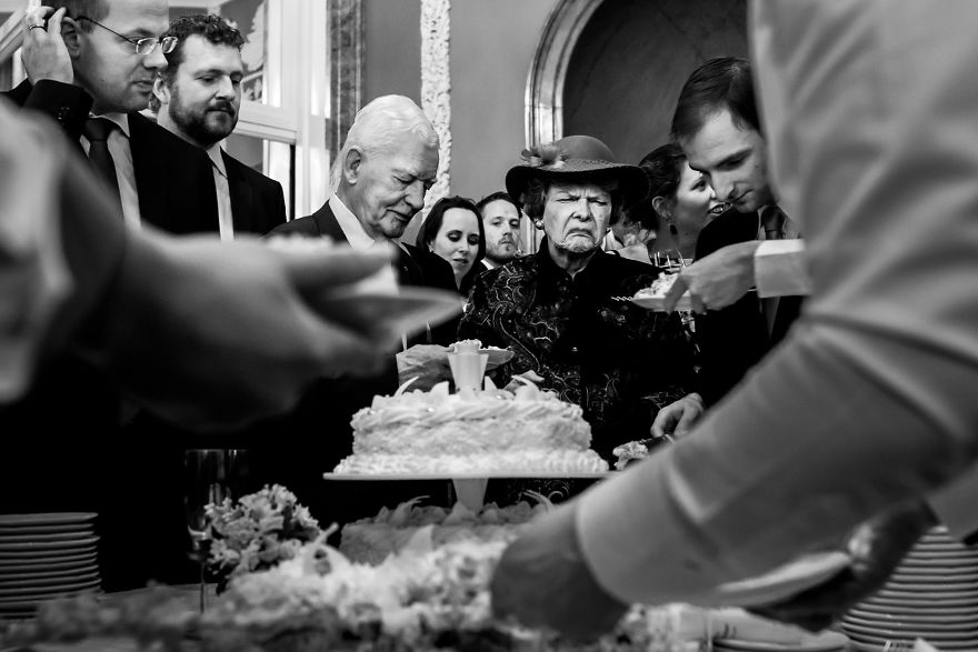 This Guest Not Quite Sure About The Cake