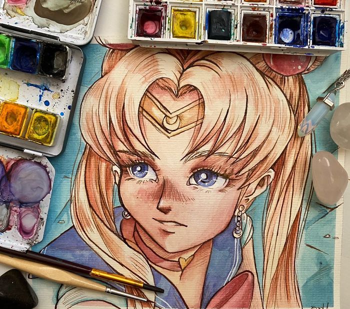 Artists From Around The World Challenged Themselves To Draw The Heroine Sailor Moon In Their Own Style
