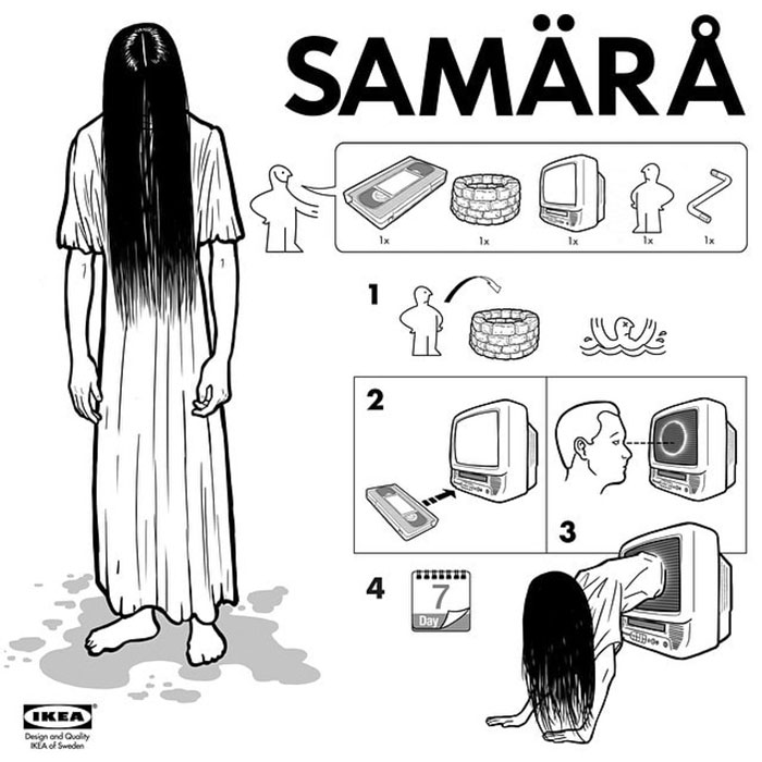Illustrator Creates IKEA Instructions On How To Make Horror Movie Characters (26 Pics)