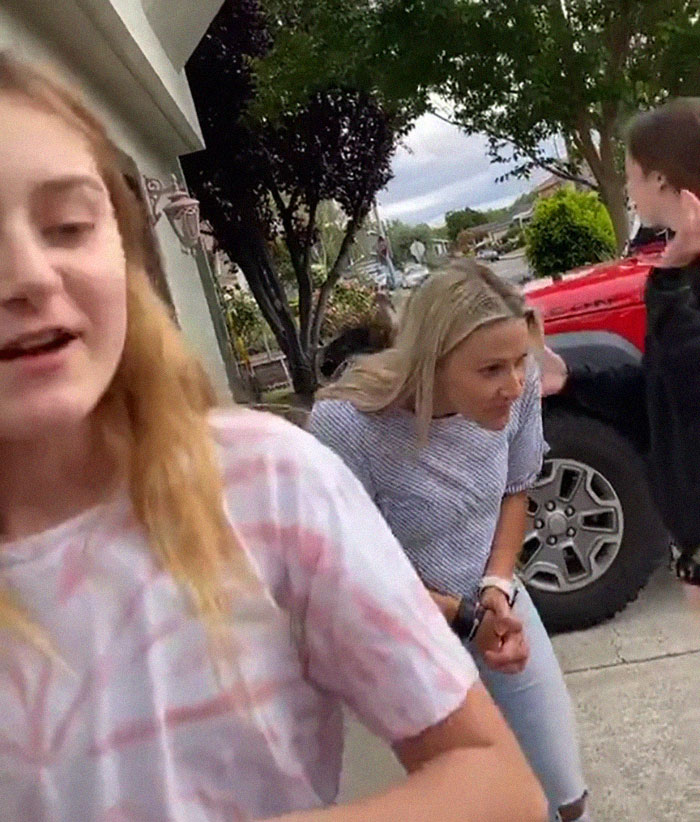 Woman looking for something 