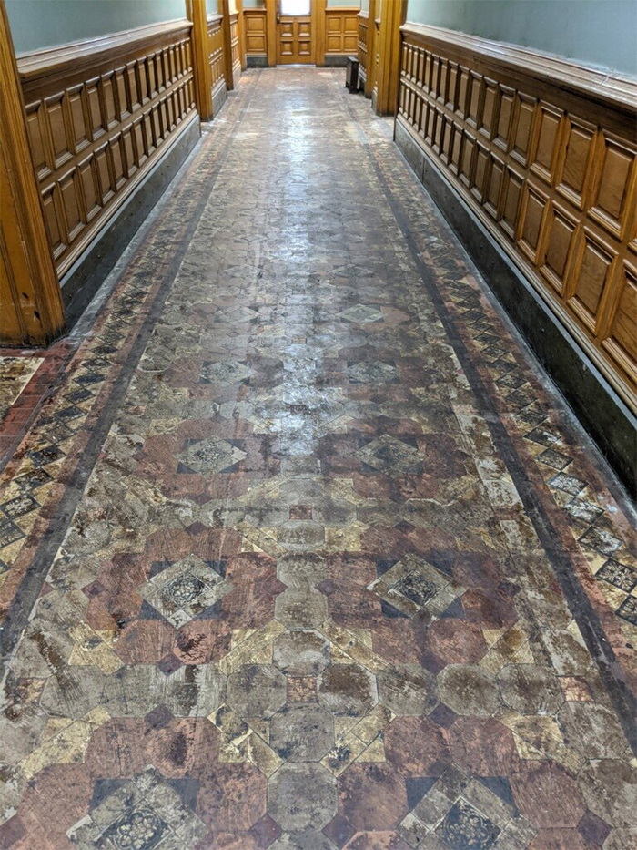 After City Hall Renovation Unveils A Stunning Early 20th Century Tiled Floor, People Start Sharing Their Own Unexpected Discoveries As Well After City Hall Renovation Unveils A Stunning Early 20th Century Tiled Floor, People Start Sharing Their Own Unexpected Discoveries As Well