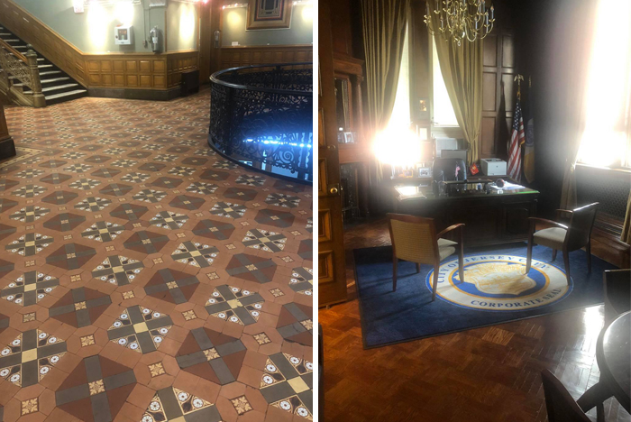 After City Hall Renovation Unveils A Stunning Early 20th Century Tiled Floor, People Start Sharing Their Own Unexpected Discoveries As Well After City Hall Renovation Unveils A Stunning Early 20th Century Tiled Floor, People Start Sharing Their Own Unexpected Discoveries As Well