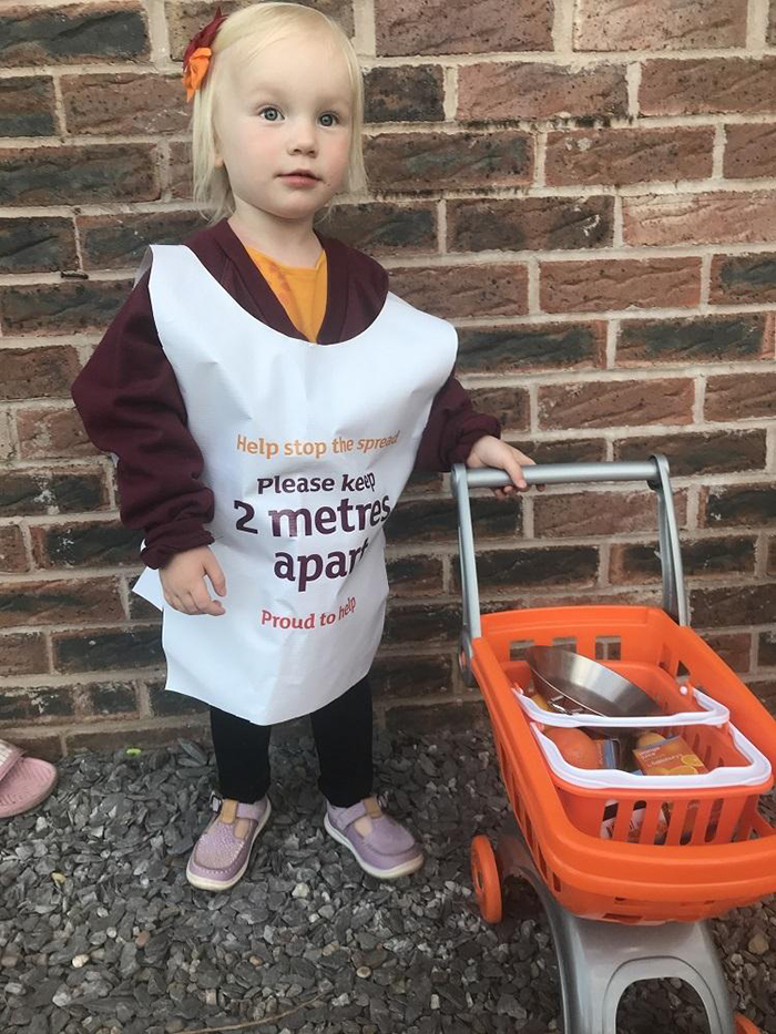 2-Year-Old Girl Dresses Up As Different Key Worker Each Week To Show Support For Them 2-Year-Old Girl Dresses Up As Different Key Worker Each Week To Show Support For Them