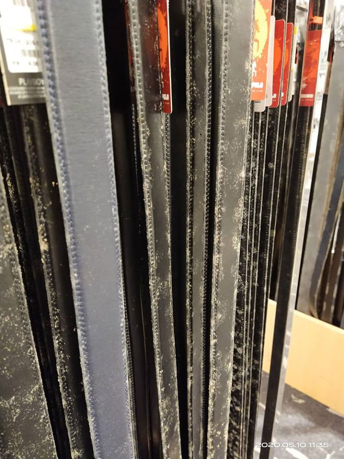 Business Reopens Its Doors After 53 Days Of Closure Due To Quarantine Only To Find All Of The Leather Products Molded Business Reopens Its Doors After 53 Days Of Closure Due To Quarantine Only To Find All Of The Leather Products Molded