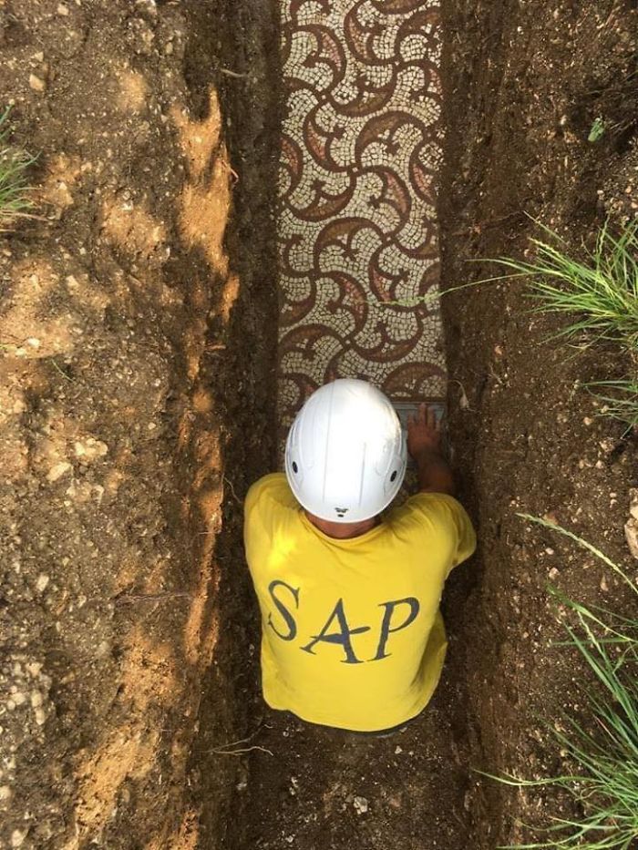 'Could Be This Year's Biggest Find': Ancient Roman Mosaic Floor Uncovered In Verona