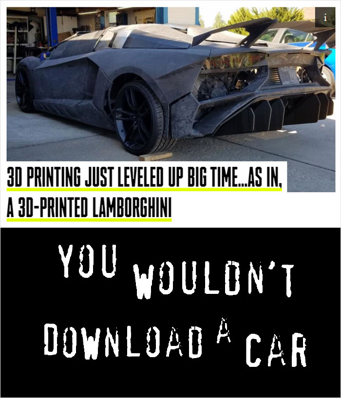 You Wouldn't Download A Car