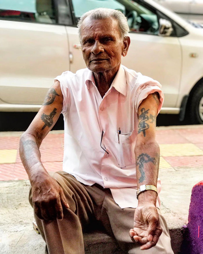 Such A Cool Grandpa Got Some Bold Tattoos Back In 1950. For Those Who Says Tattoo Doesn't Stay As It Is For Long Terms
