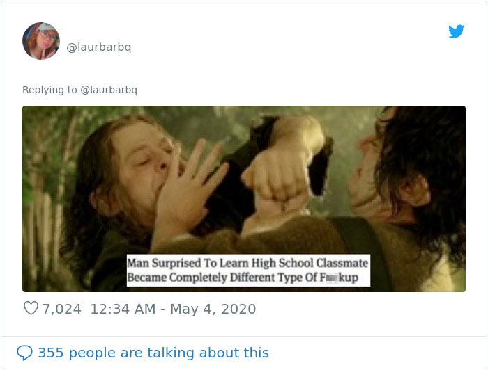 Person Matches Scenes From 'The Lord Of The Rings' To Funny Headlines From 'The Onion' And Fans Find It Hilarious Person Matches Scenes From 'The Lord Of The Rings' To Funny Headlines From 'The Onion' And Fans Find It Hilarious