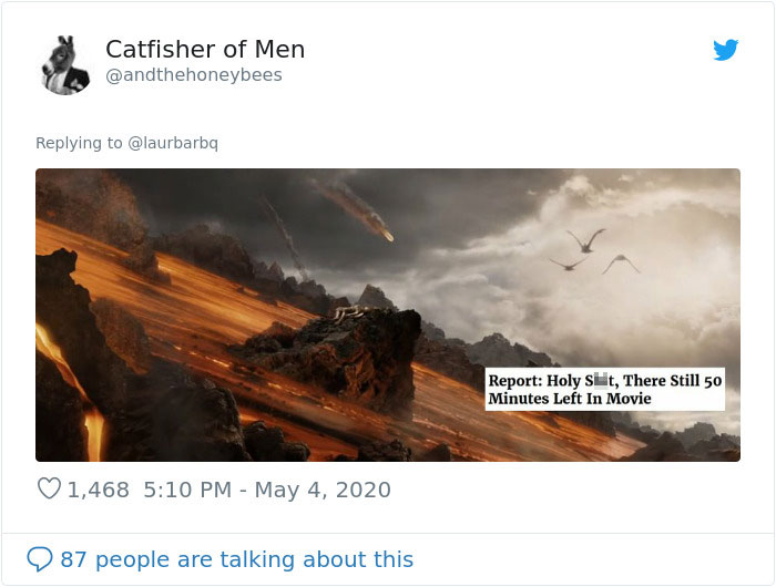 Person Matches Scenes From 'The Lord Of The Rings' To Funny Headlines From 'The Onion' And Fans Find It Hilarious Person Matches Scenes From 'The Lord Of The Rings' To Funny Headlines From 'The Onion' And Fans Find It Hilarious