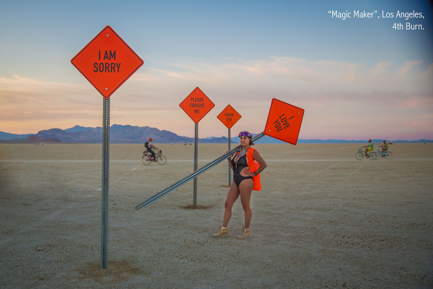 Last Year I Went To Burning Man Festival, Where I Photographed Strangers And Asked Them To Tell Their Burning Man Stories.