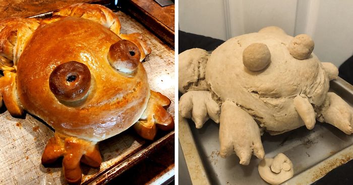 30 People Share Their Attempts At The Latest Trend – Baking Frog Bread