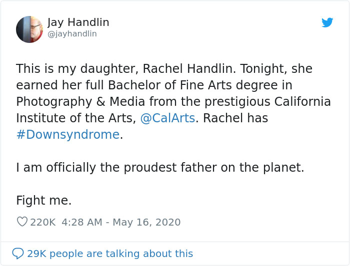 This Dad Couldn&rsquo;t Be Prouder Of His Daughter With Down Syndrome Who Just Graduated From College