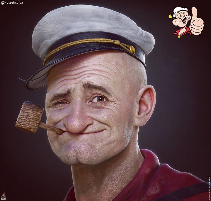 Artist Comes Up With Cursed Imagery As He Tries Realistically Recreating 'The Simpsons' Characters Artist Comes Up With Cursed Imagery As He Tries Realistically Recreating 'The Simpsons' Characters