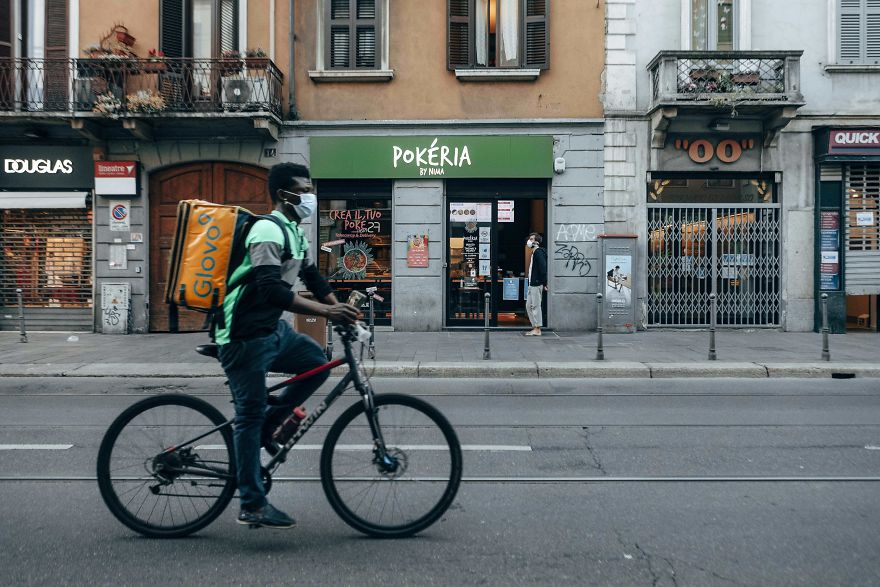 I Photographed The Italian Streets During The Quarantine And This Is What I Saw: Riders Saved Us!