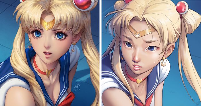 Artists All Over Twitter Are Redrawing Sailor Moon In Their Own Style (30 Pics)