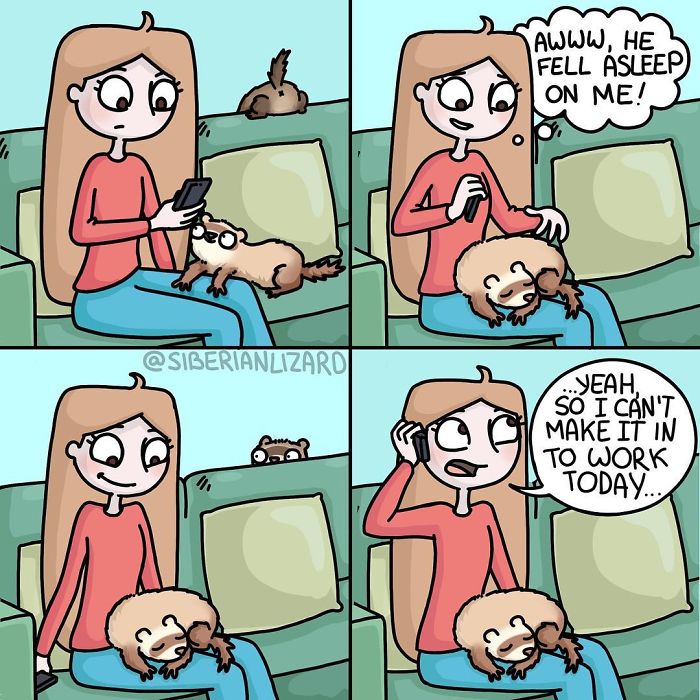 Funny-Ferrets-Comics-Siberian-Artist-Liza-Nechaeva