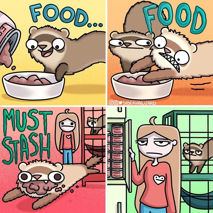 Funny-Ferrets-Comics-Siberian-Artist-Liza-Nechaeva