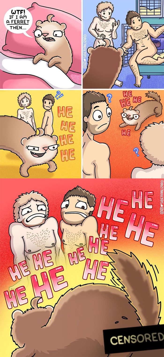 Funny-Ferrets-Comics-Siberian-Artist-Liza-Nechaeva