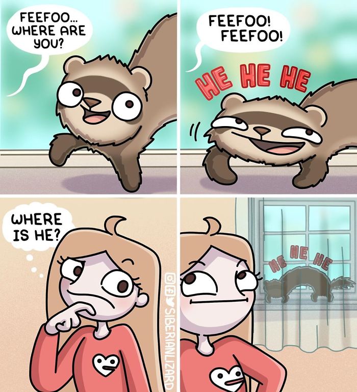 Funny-Ferrets-Comics-Siberian-Artist-Liza-Nechaeva