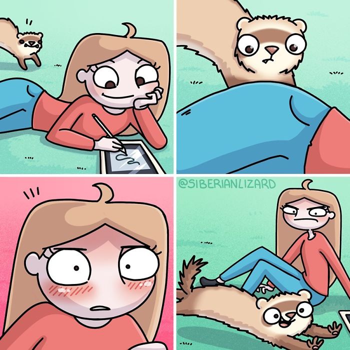 Funny-Ferrets-Comics-Siberian-Artist-Liza-Nechaeva