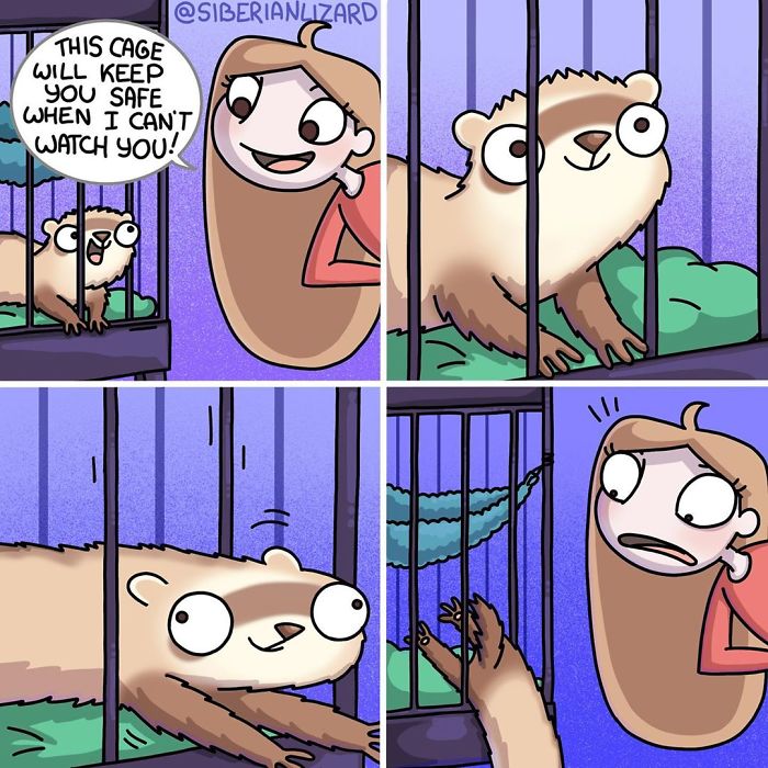 Funny-Ferrets-Comics-Siberian-Artist-Liza-Nechaeva