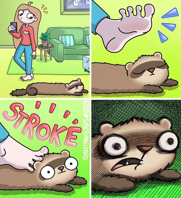 Funny-Ferrets-Comics-Siberian-Artist-Liza-Nechaeva