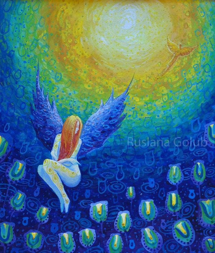 Moon, Stars, Horses, Redhead Maidens And Magical Creatures In Ruslana Golub's Artworks Moon, Stars, Horses, Redhead Maidens And Magical Creatures In Ruslana Golub's Artworks