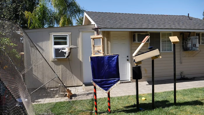 Former NASA Engineer Builds The Perfect Squirrel-Proof Bird Feeder And Watches Them Battle For The Treats