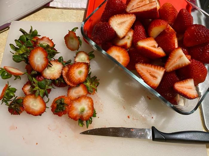 Apparently, If You Put Strawberries Into Salt Water, Tiny Bugs Come Out Of Them Apparently, If You Put Strawberries Into Salt Water, Tiny Bugs Come Out Of Them
