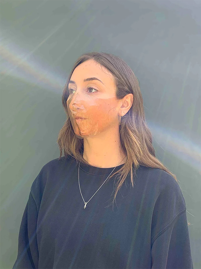 Design Duo Creates A Home-Grown Biodegradable Mask From Bacteria