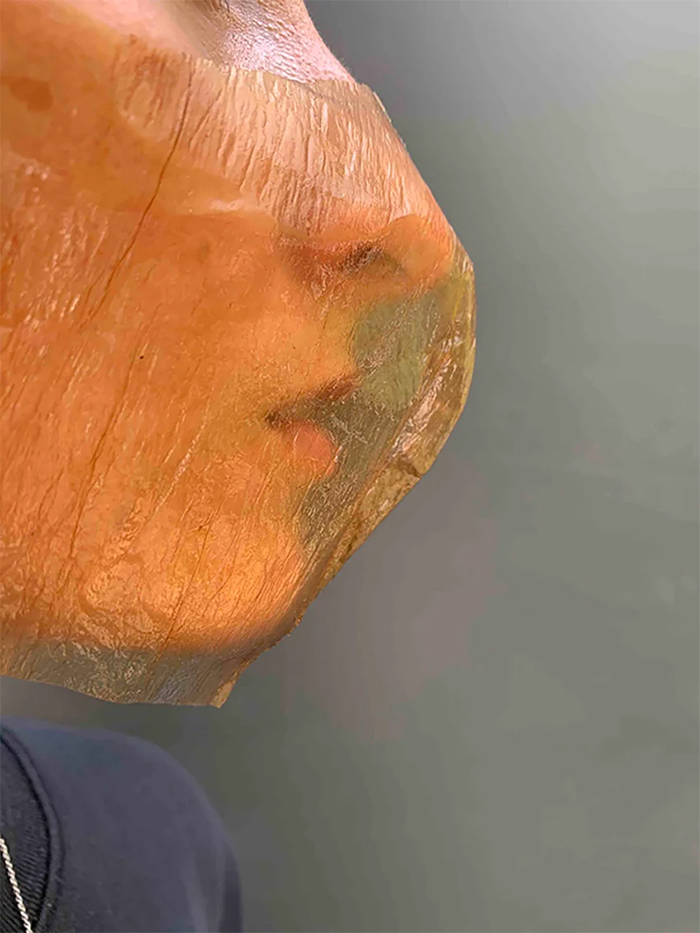 Design Duo Creates A Home-Grown Biodegradable Mask From Bacteria