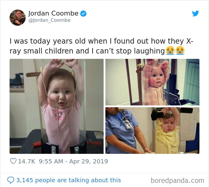 Jordan_Coombe tweets about how they X-ray small childrens and picture of x-ray children