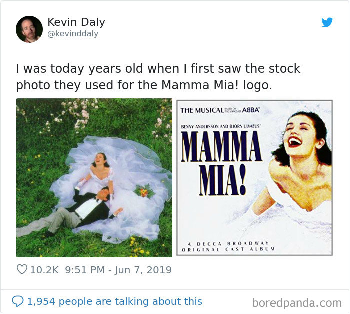 kevinddaly tweets about stock photo for the Mamma Mia! and picture of stock photo for Mamma Mia! and poster for Mamma Mia!