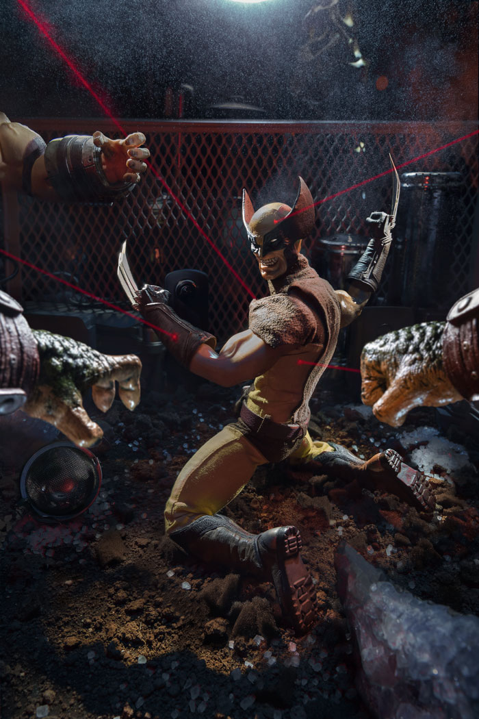 This Photo Of The Joker Free-Falling Was Made Using An Action Figure And Things Around The House