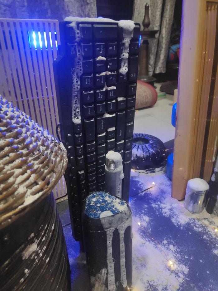 This Photo Of The Joker Free-Falling Was Made Using An Action Figure And Things Around The House