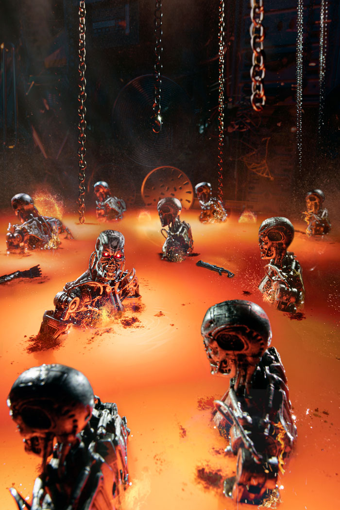 This Photo Of The Joker Free-Falling Was Made Using An Action Figure And Things Around The House