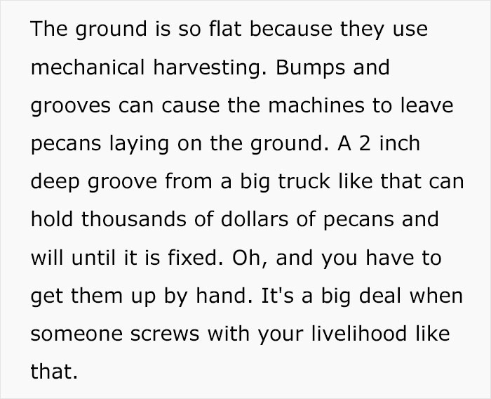 Jerk Repeatedly Damages Pecan Groves With His Trailer Truck, So The Landowner Teaches Him An Expensive Lesson