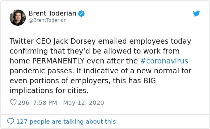 After Working Remotely For 2 Months, Twitter Says They'll Allow Employees To Work From Home Forever