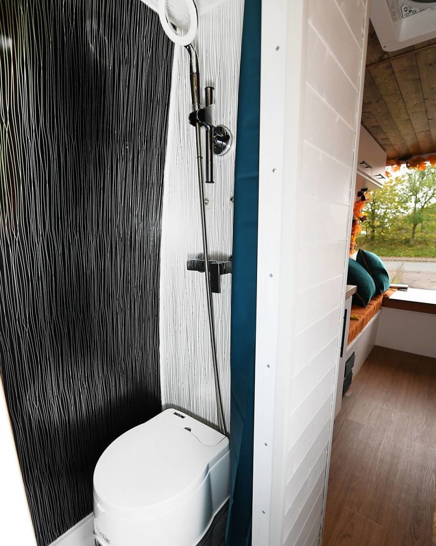 DIY Mercedes Sprinter Van Conversion | Full Bathroom | Off-Grid Tiny Home.