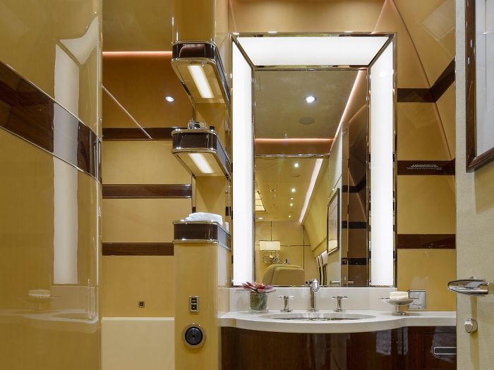 Check Out The Inside Of The World's Largest Private Jet That Looks Like A Flying Mansion (25 Pics)