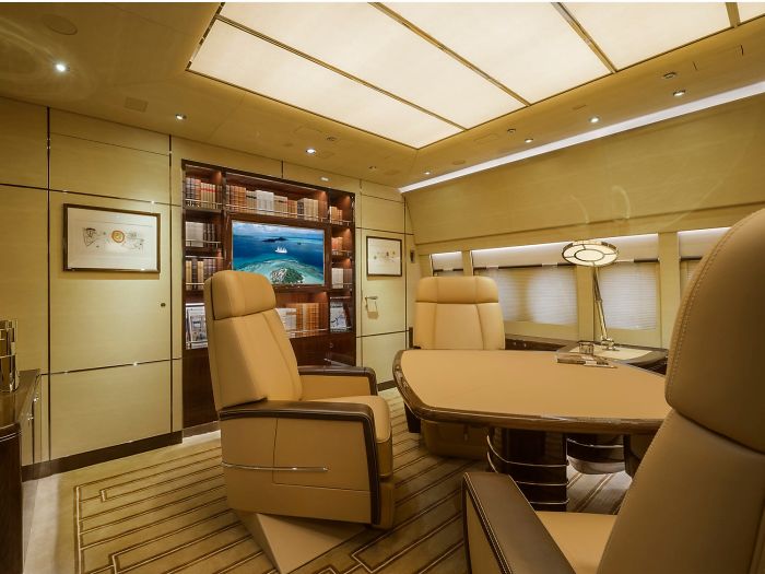 Check Out The Inside Of The World's Largest Private Jet That Looks Like A Flying Mansion (25 Pics)