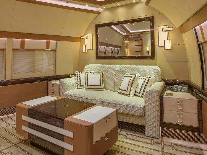 Check Out The Inside Of The World's Largest Private Jet That Looks Like A Flying Mansion (25 Pics) Check Out The Inside Of The World's Largest Private Jet That Looks Like A Flying Mansion (25 Pics)