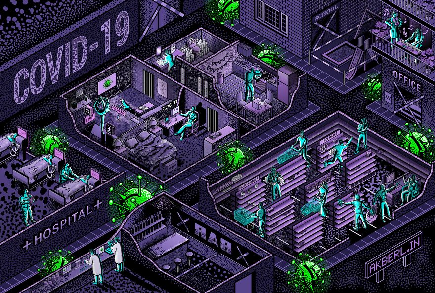 I Created This Art Piece Inspired By Covid-19