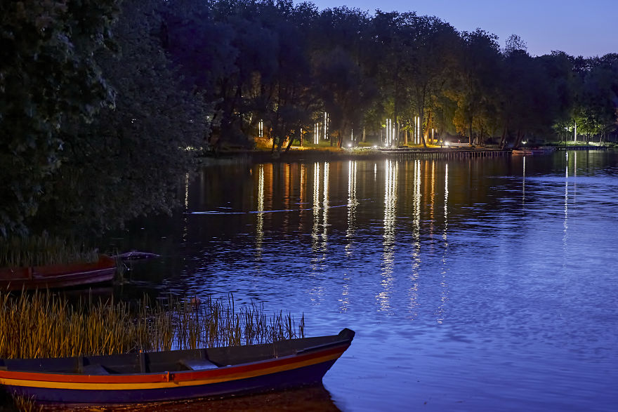 We Photographed The Swing Park Installed In Trakai, Lithuania We Photographed The Swing Park Installed In Trakai, Lithuania
